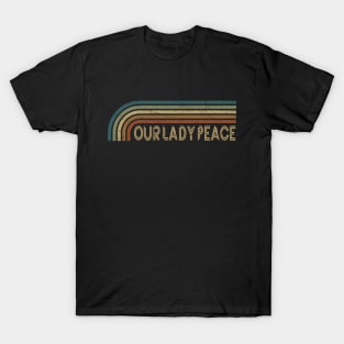 Our Lady Peace Retro Stripes T-Shirt
